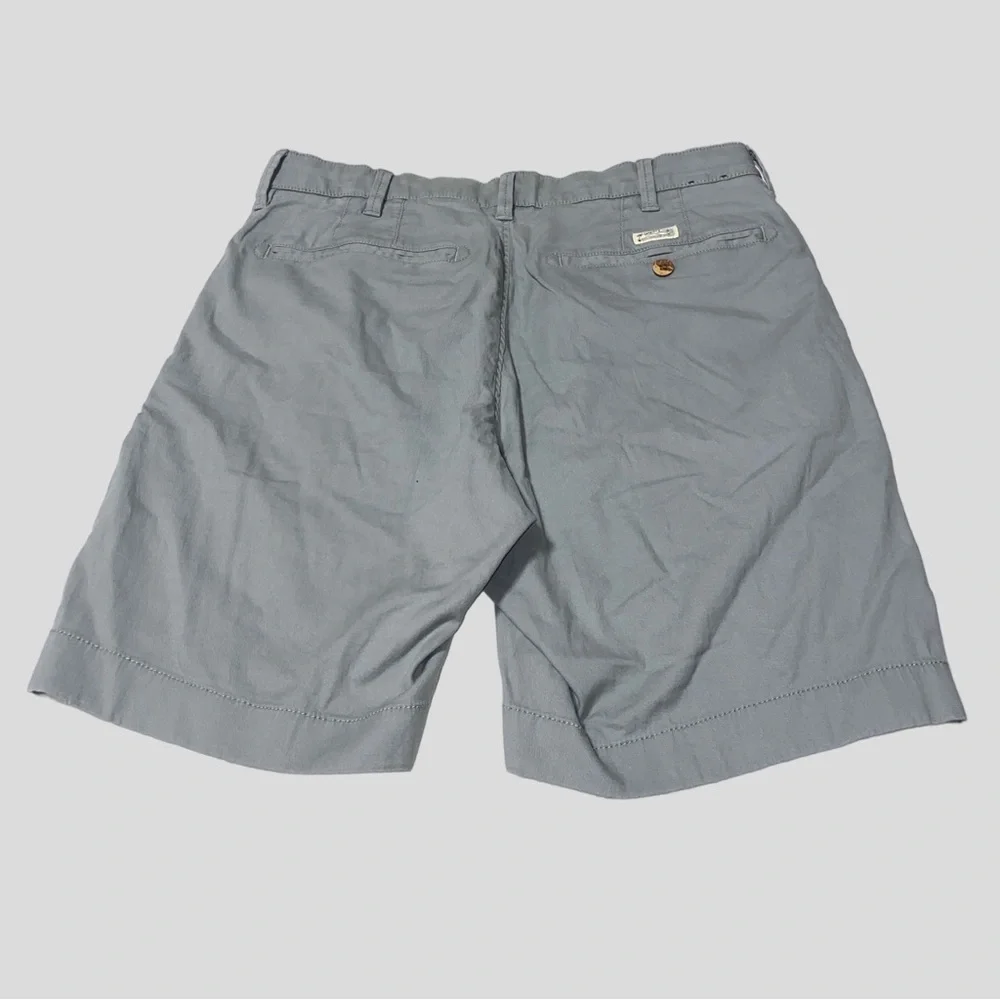 Faherty classic gray chino flat front shorts sz 30